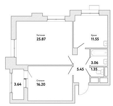 Москва, 2-х комнатная квартира, ул. Озерная д.вл. 35, 10332042 руб.