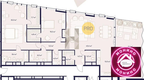 Москва, 3-х комнатная квартира, ул. Сельскохозяйственная д.д. 26/2/2, 218256000 руб.