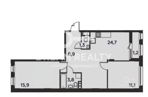 Продажа 2-комн. кв-ры, Новая Москва, ЖК Скандинавия, к8/4 Продажа 2-комн. кв-ры, Новая Москва, ЖК Скандинавия, к8/4