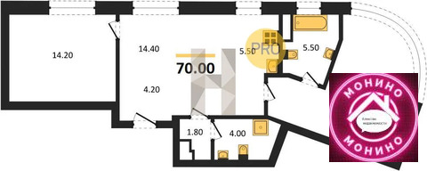 Москва, 2-х комнатная квартира, Боровское шос. д.д. 51, 24950000 руб.