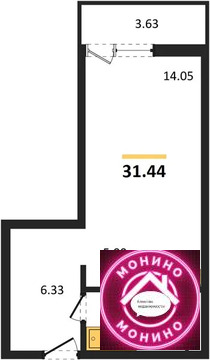 Ильинское, 1-но комнатная квартира, Ильинское село д.д. 1, 5579200 руб.