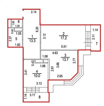 Ивантеевка, 2-х комнатная квартира, ул. Хлебозаводская д.43а, 4200000 руб.