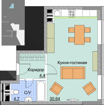 Мытищи, 1-но комнатная квартира, Шараповский проезд д.2, 4462700 руб.