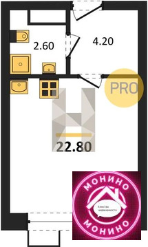 Москва, 1-но комнатная квартира, ул. Борисовские Пруды д., 9383043 руб.