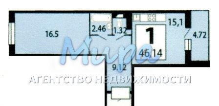 Люберцы, 1-но комнатная квартира, ул. Гоголя д.3, 4300000 руб.
