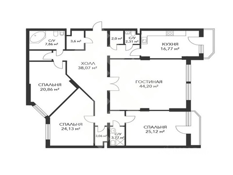 Москва, 4-х комнатная квартира, ул. Староволынская д.12к4, 65000000 руб.