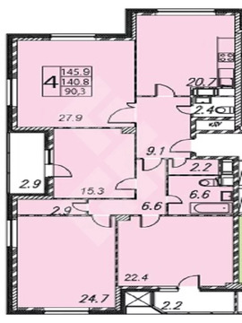 Москва, 4-х комнатная квартира, ул. Мосфильмовская д.88, 61500000 руб.