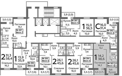 Балашиха, 1-но комнатная квартира, микрорайон Павлино д., 3049400 руб.