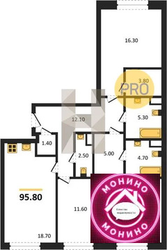 Москва, 3-х комнатная квартира, ул. Летниковская д.д. 4/6а, 76147802 руб.