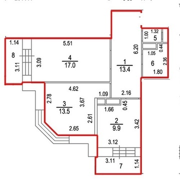 Ивантеевка, 2-х комнатная квартира, ул. Хлебозаводская д.43а, 4100000 руб.