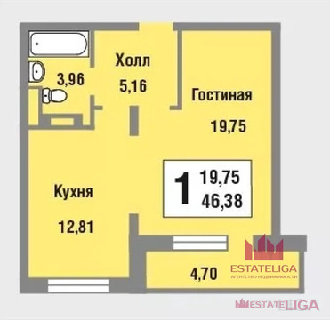 Москва, 1-но комнатная квартира, улица Татьянин Парк д.13к2, 13000000 руб.