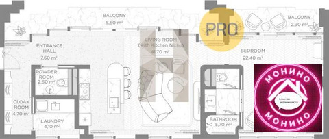 Москва, 1-но комнатная квартира, Большой Черкасский пер. д.д. 4, 525400000 руб.