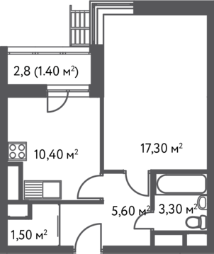 Москва, 1-но комнатная квартира, ул. Софьи Ковалевской д.20, 7062600 руб.