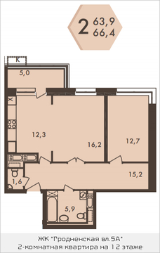 Москва, 2-х комнатная квартира, ул. Гродненская д.д.5  корп.2, 13142220 руб.