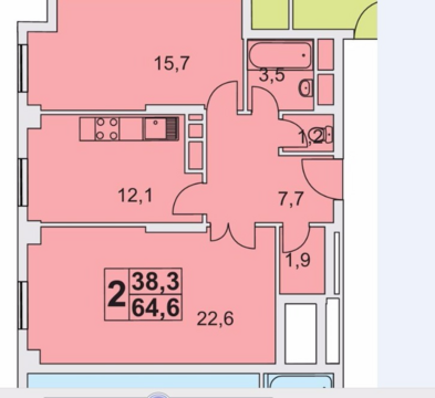 Москва, 2-х комнатная квартира, Маршала Рокоссовского б-р. д.6 к1Г, 15700000 руб.