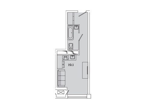 Москва, 1-но комнатная квартира, Рязанский пр-кт. д.2, 5091079 руб.