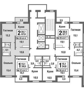 Балашиха, 2-х комнатная квартира, микрорайон Павлино д., 4603627 руб.