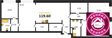 Москва, 3-х комнатная квартира, ул. Дубининская д.д. 59, корпус 2, 81580000 руб.