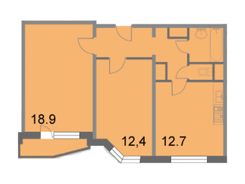 Москва, 2-х комнатная квартира, Грайвороновский 2-й проезд д.вл38с4, 7147250 руб.