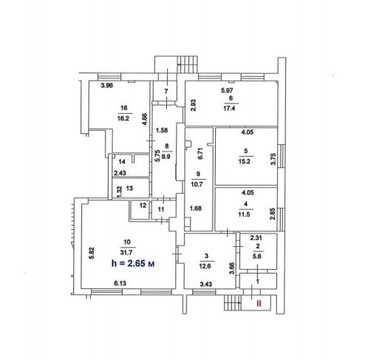 Сдам помещение свободного назначения 145,3 кв м м Коломенская, 12388 руб.