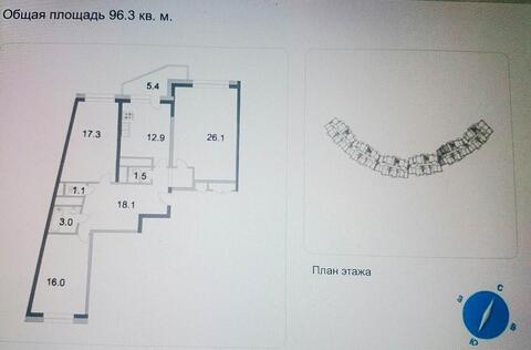 Москва, 3-х комнатная квартира, ул. Твардовского д.12 к3, 21000000 руб.