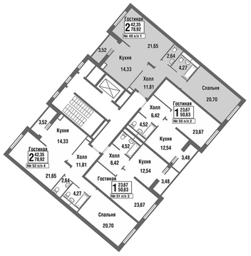 Москва, 2-х комнатная квартира, улица Татьянин Парк д., 9932082 руб.