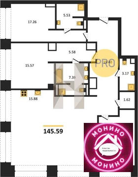 Москва, 3-х комнатная квартира, ул. Садовая-Сухаревская д.д. 14 стр. 1, 254593233 руб.