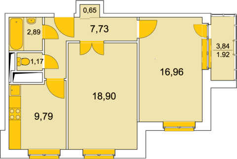 Пироговский, 2-х комнатная квартира, ул. Пионерская д.4, 4440000 руб.