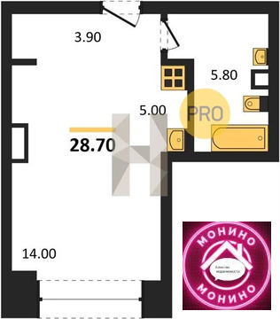 Москва, 1-но комнатная квартира, ул. Маршала Бирюзова д.д. 3, 15779297 руб.