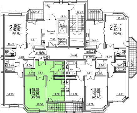 Москва, 1-но комнатная квартира, ул. Радиальная 6-я д.7, к 2, 6852000 руб.