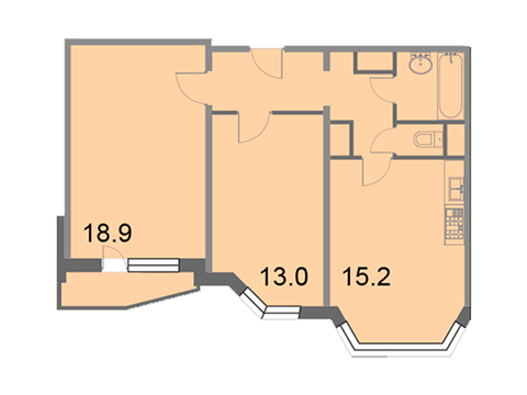 Москва, 2-х комнатная квартира, Грайвороновский 2-й проезд д.вл38с4, 7999480 руб.