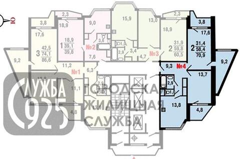 Дрожжино, 2-х комнатная квартира, Новое шоссе д.12/2, 4999000 руб.