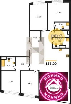 Москва, 4-х комнатная квартира, ул. Нижние Мневники д., 104896200 руб.