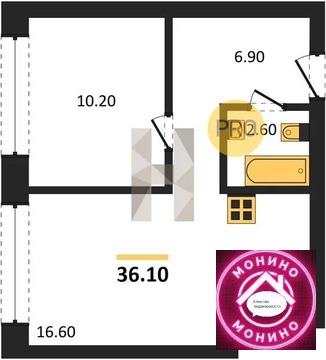Москва, 1-но комнатная квартира, ул. Маршала Бирюзова д.д. 1, 22333738 руб.