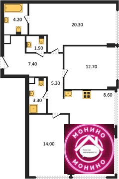 Москва, 3-х комнатная квартира, Кутузовский прд. д.д. 16, 106652828 руб.