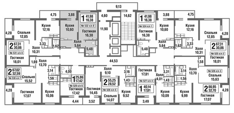 Москва, 1-но комнатная квартира, улица Татьянин Парк д., 5420898 руб.