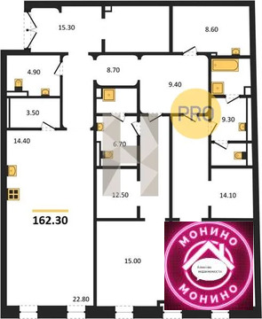 Москва, 2-х комнатная квартира, ул. Никольская д.д. 10/2, 405750000 руб.