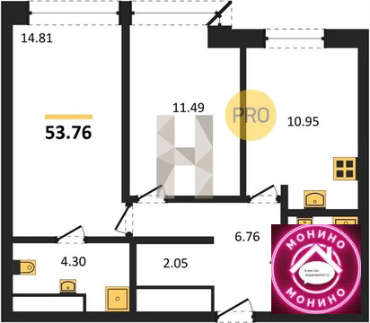 Москва, 2-х комнатная квартира, Анны Ахматовой ул. д., 14581922 руб.