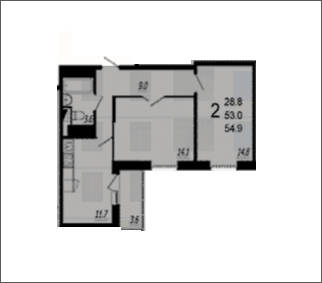 Мытищи, 2-х комнатная квартира, ул. Колпакова д.44 корп.33, 5283570 руб.