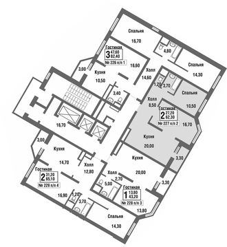 Балашиха, 2-х комнатная квартира, микрорайон Павлино д., 4604811 руб.