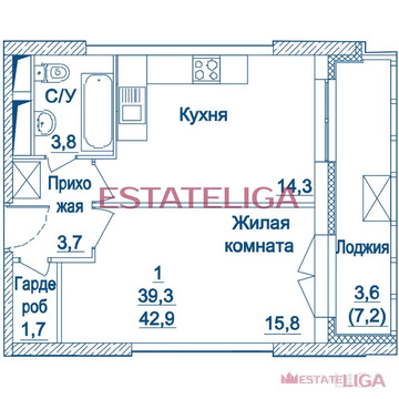 Москва, 1-но комнатная квартира, Хорошевское ш. д.25Ак2, 25000000 руб.