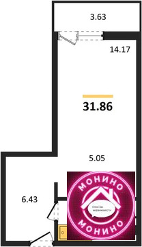 Ильинское, 1-но комнатная квартира, Ильинское село д.д. 2, 5702400 руб.