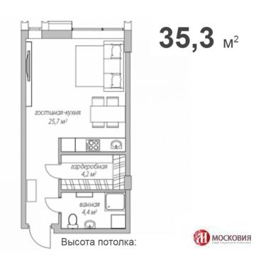 Москва, 1-но комнатная квартира, ул. Новочеремушкинская д.58, 7500000 руб.