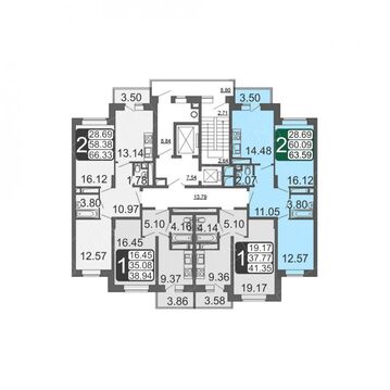 Подольск, 2-х комнатная квартира, ул. Циолковского д.50, 3847195 руб.