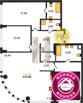 Москва, 3-х комнатная квартира, Кутузовский прд. д.д. 16, 115643647 руб.
