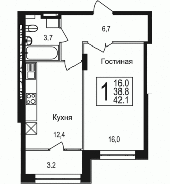 Щелково, 1-но комнатная квартира, Потапово-3 д.2, 2930160 руб.