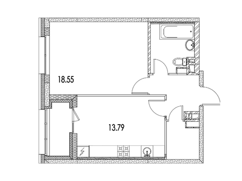 Москва, 1-но комнатная квартира, ул. Автозаводская д.Вл23, 9538051 руб.