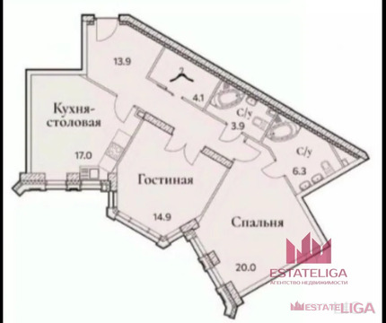 Москва, 3-х комнатная квартира, Вернадского пр-кт. д.80, 39999999 руб.