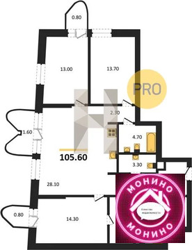 Москва, 3-х комнатная квартира, ул. Сельскохозяйственная д.д. 26/2/2, 59671360 руб.