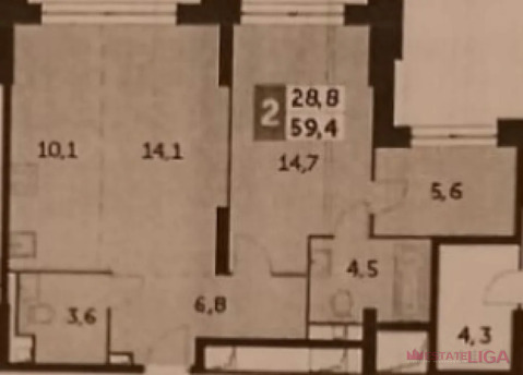 Москва, 2-х комнатная квартира, Шелепихинская наб. д.40к1, 28490000 руб.